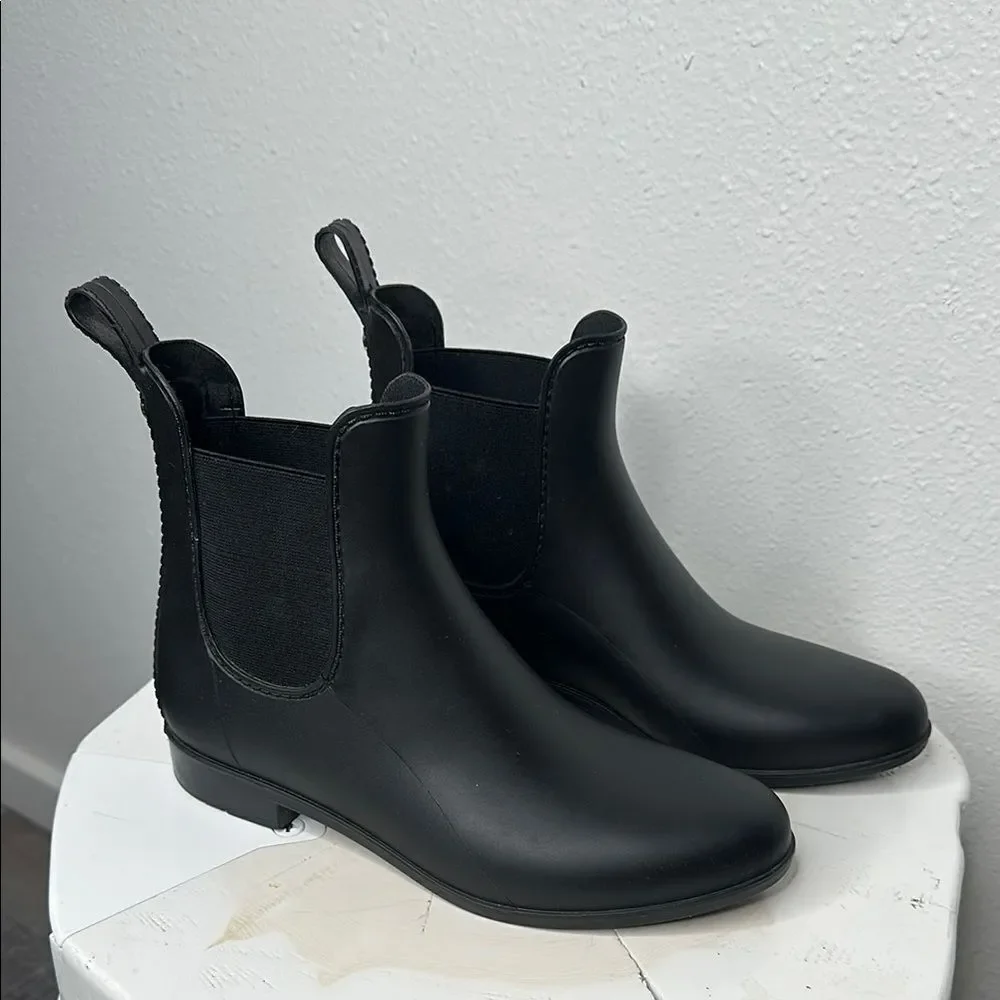 Sam Edelman Tinsley Black Chelsea Rain Boots - Size 7 (A-1644)